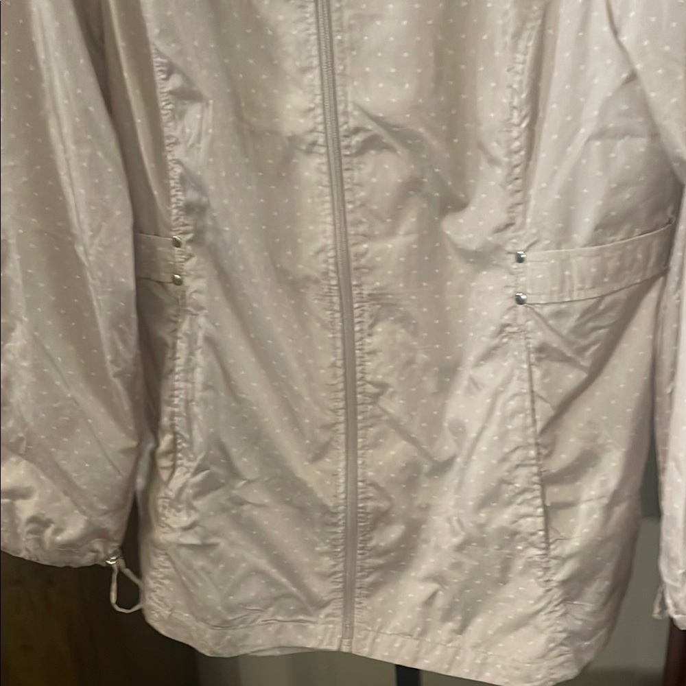 Jones New York Women's Light Tan Polka Dot Jacket- SZ XL- NWOT - Picture 3 of 10